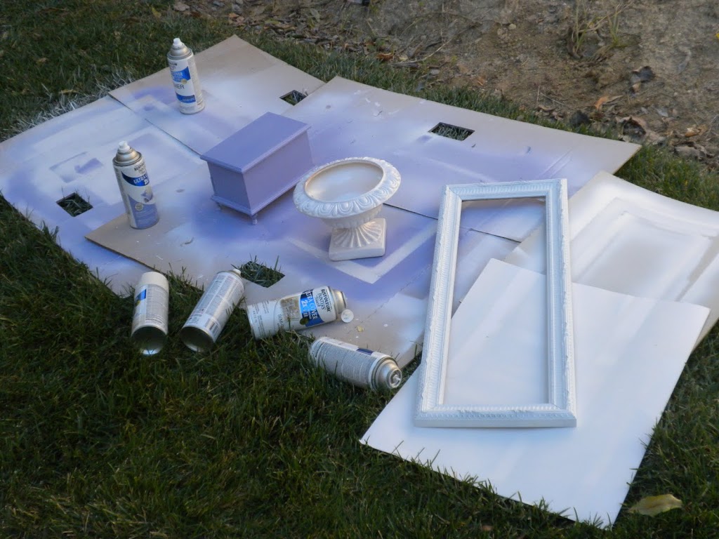 Spray Painting Picture Frames: Thrift Shop Challenge!