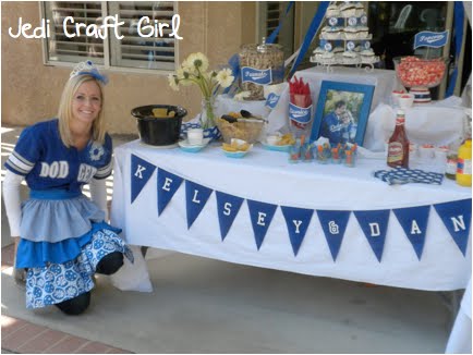 dodger theme baby shower