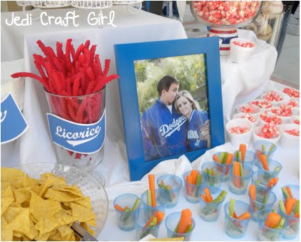 dodger theme baby shower