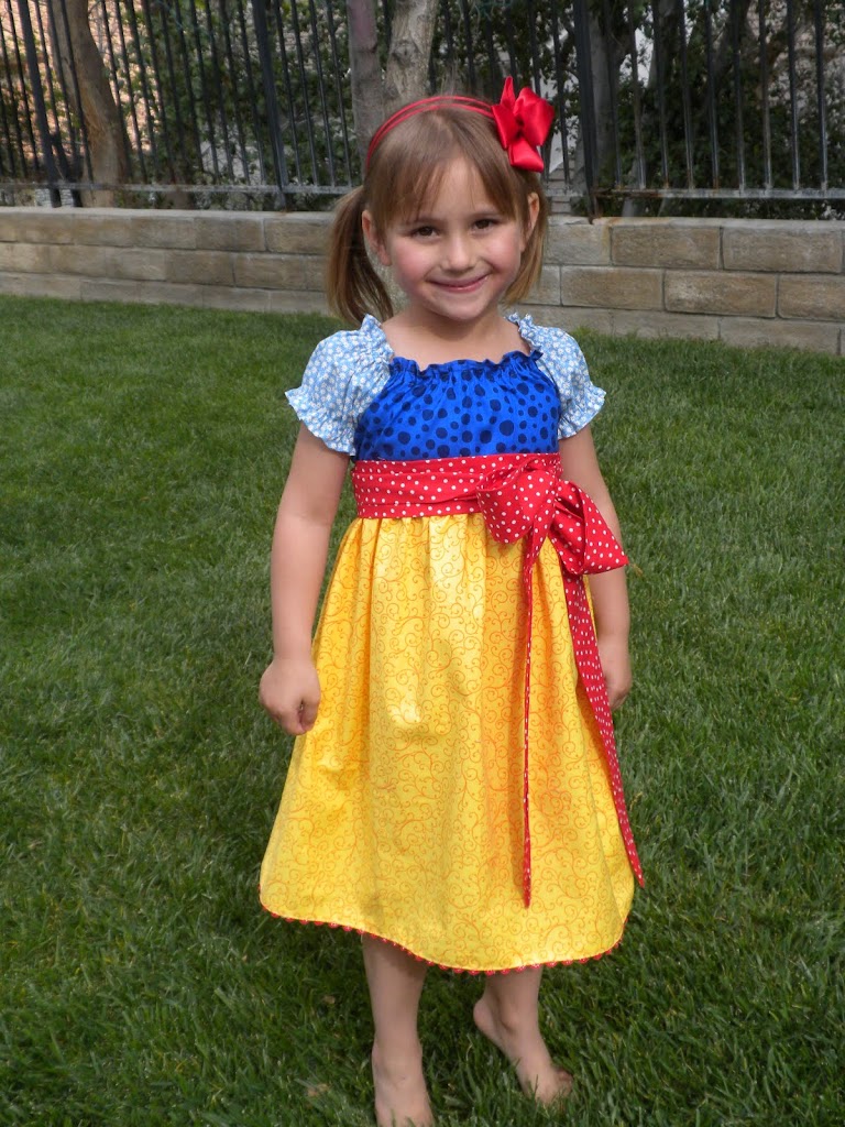 snow white peasant dress