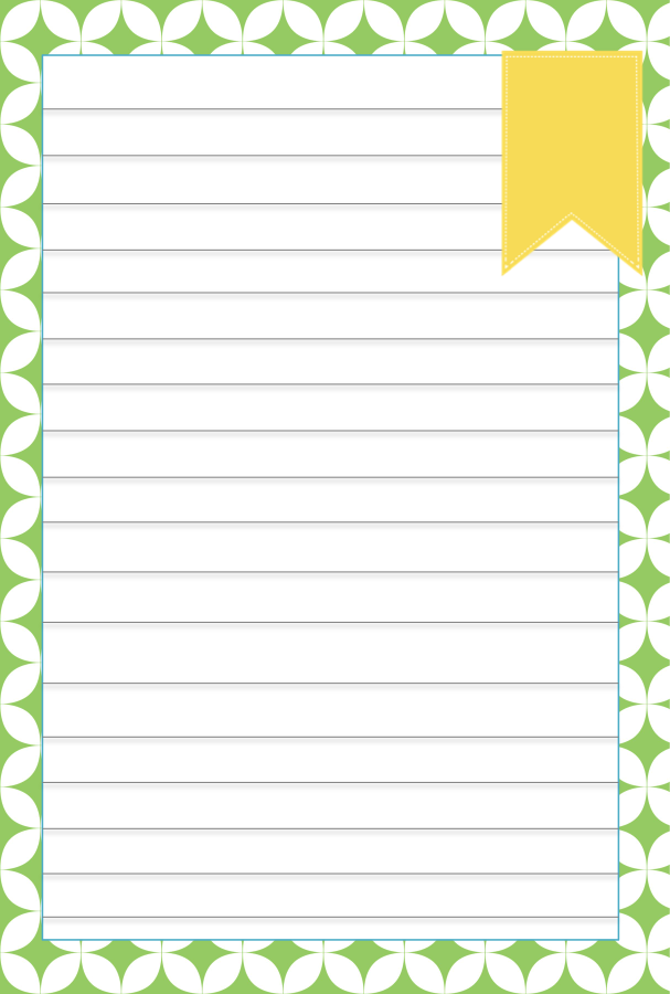 Free printable lined notebook paper
