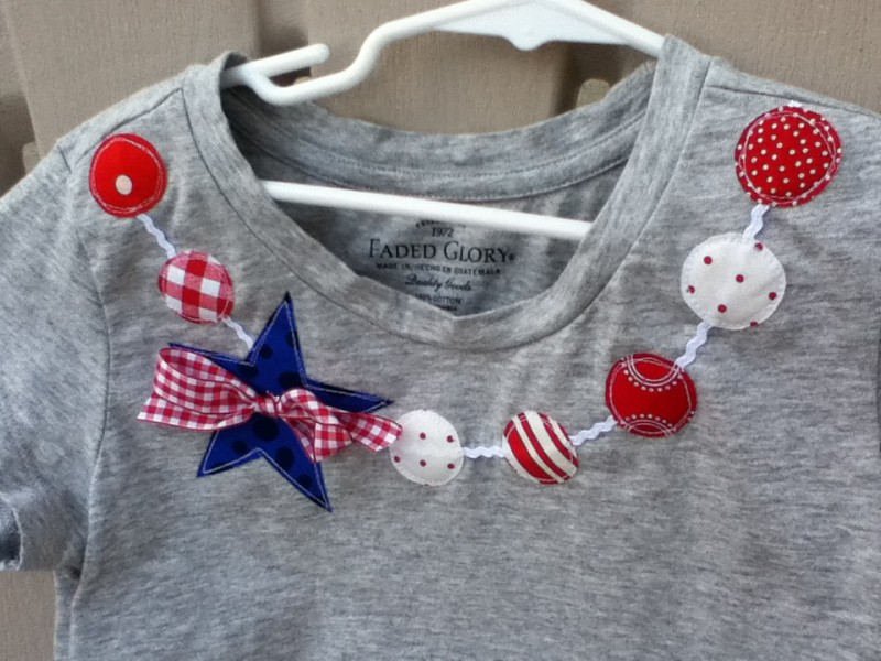 Patriotic tee | Memorial day sewing projects | Memorial Day Crafts You Can Make To Show Your Patriotism | Sewing.com