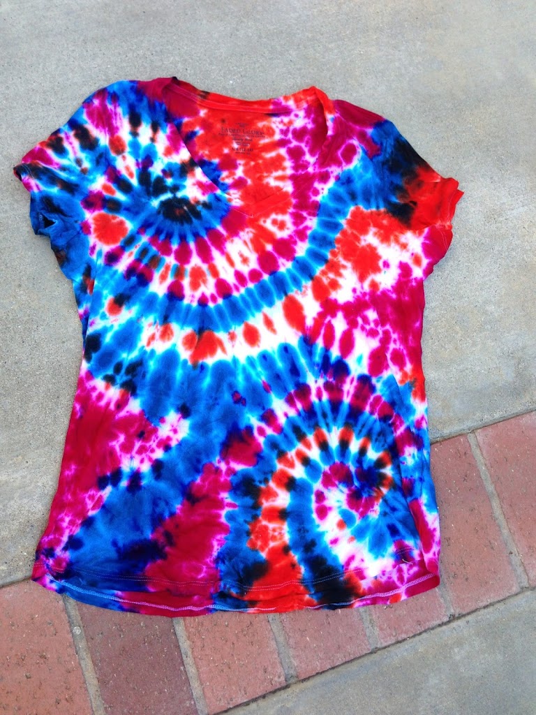Double Spiral tie-dyed shirt.