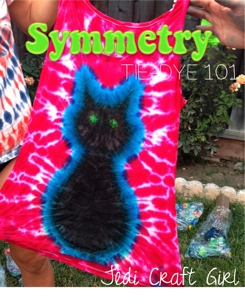 How to Tie Dye Symmetrical Shapes: Heart & Rainbow 