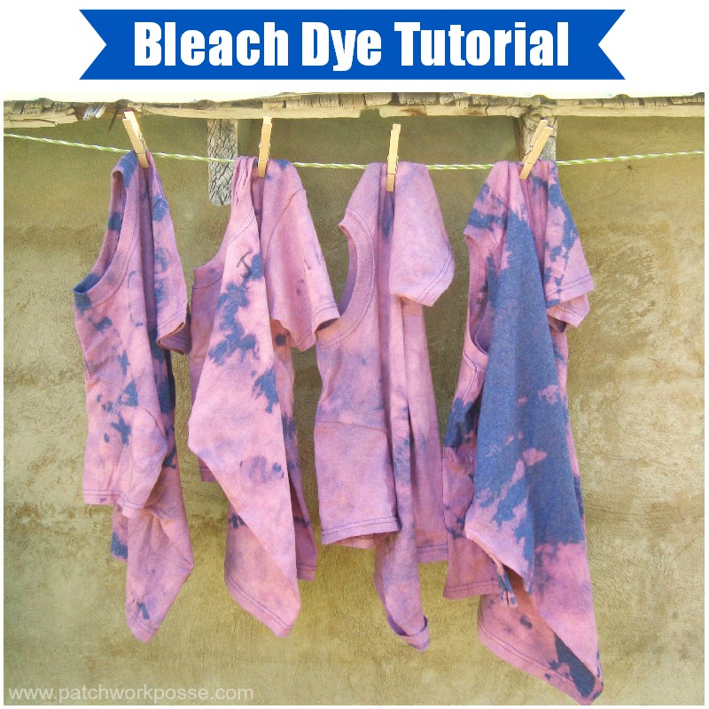 summer day camp bleach tie dye shirt