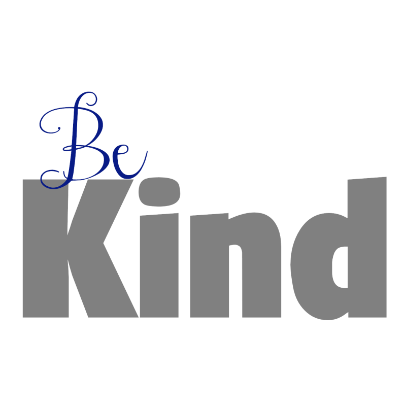 Bekindblueandgray