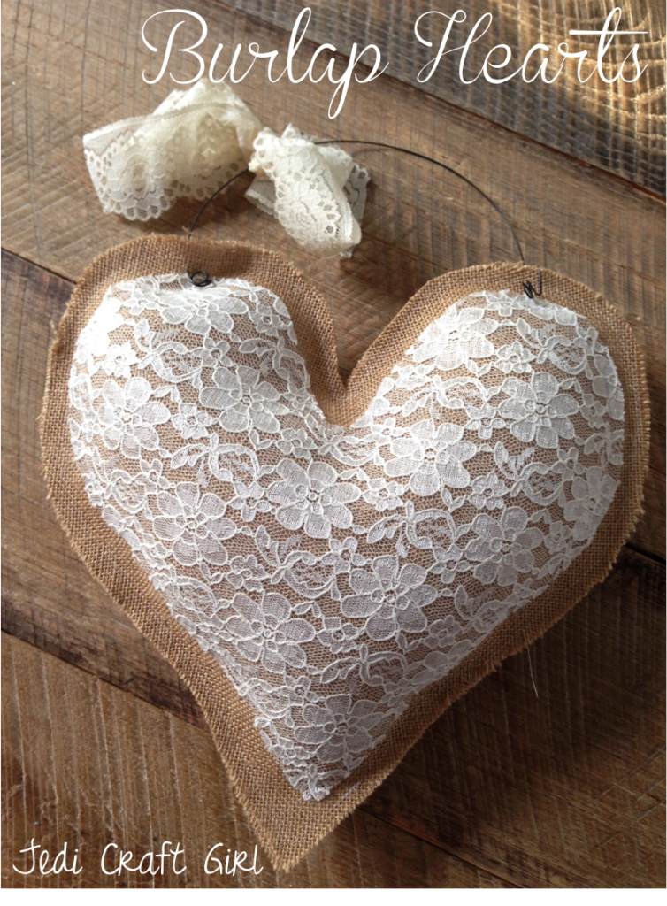 Burlap Heart