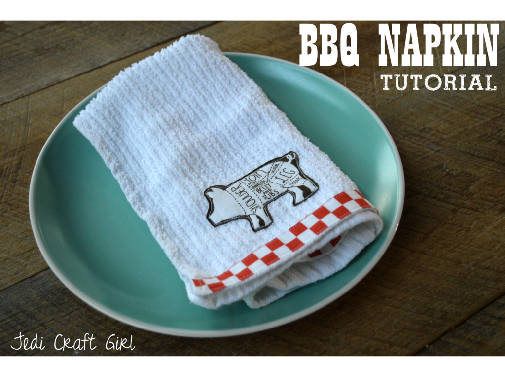 BBQ napkin tutorial