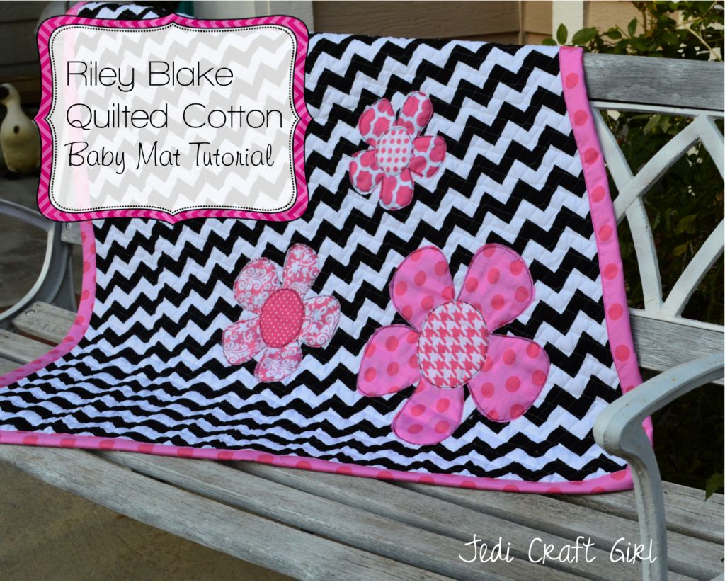riley blake quilted cotton baby mat tutorial