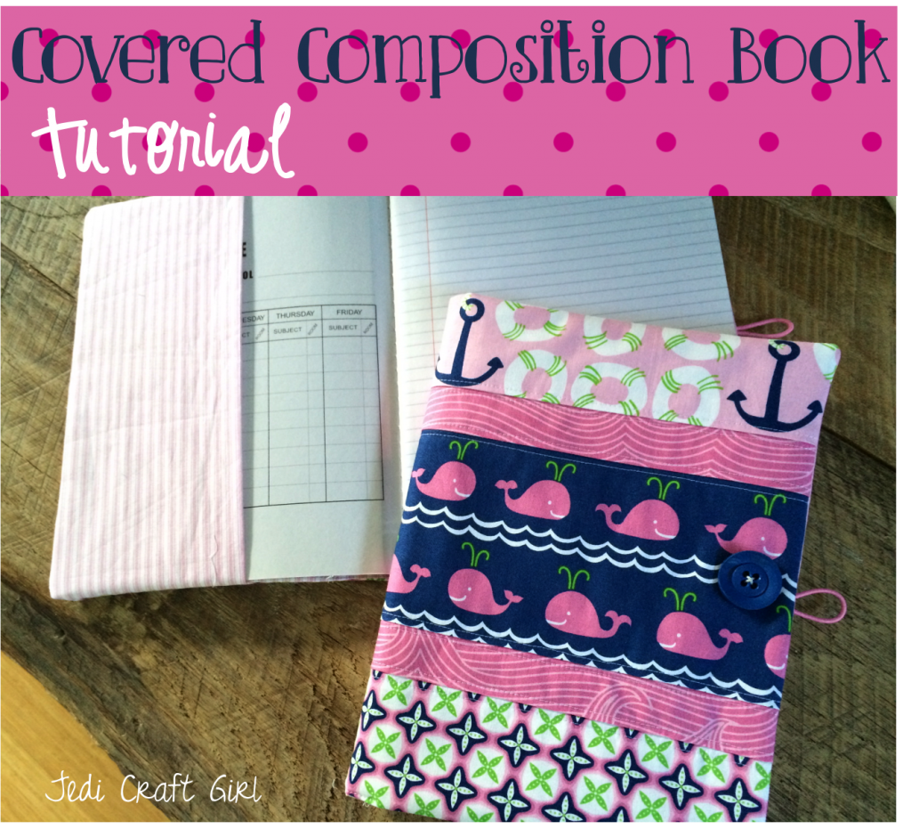 covered composition book tutorial whales