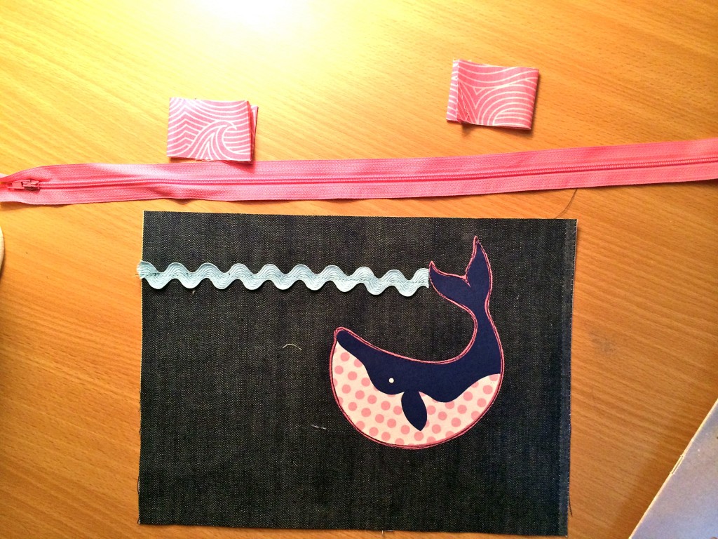 whale ziper pouch tutorial