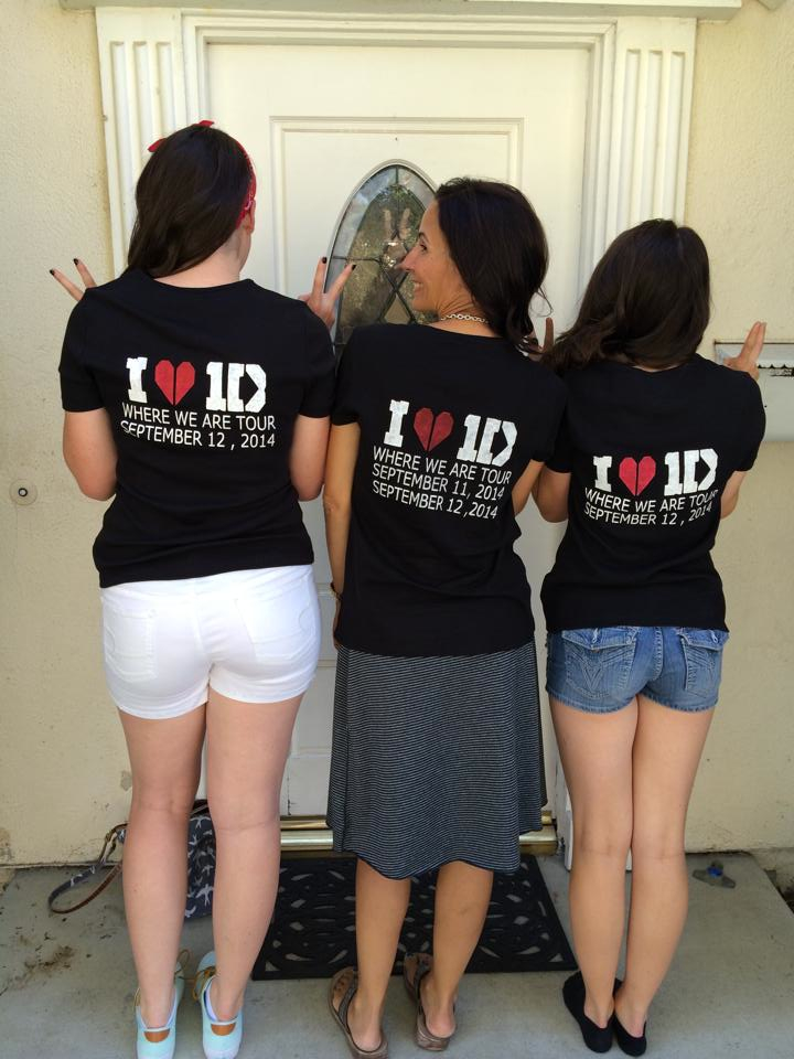 DIY one direction concert t-shirt