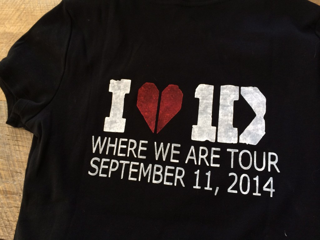 one direction concert t-shirt diy