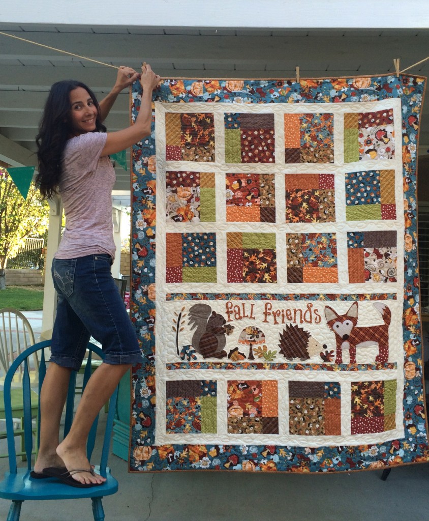 Fall Friends Applique Quilt_5