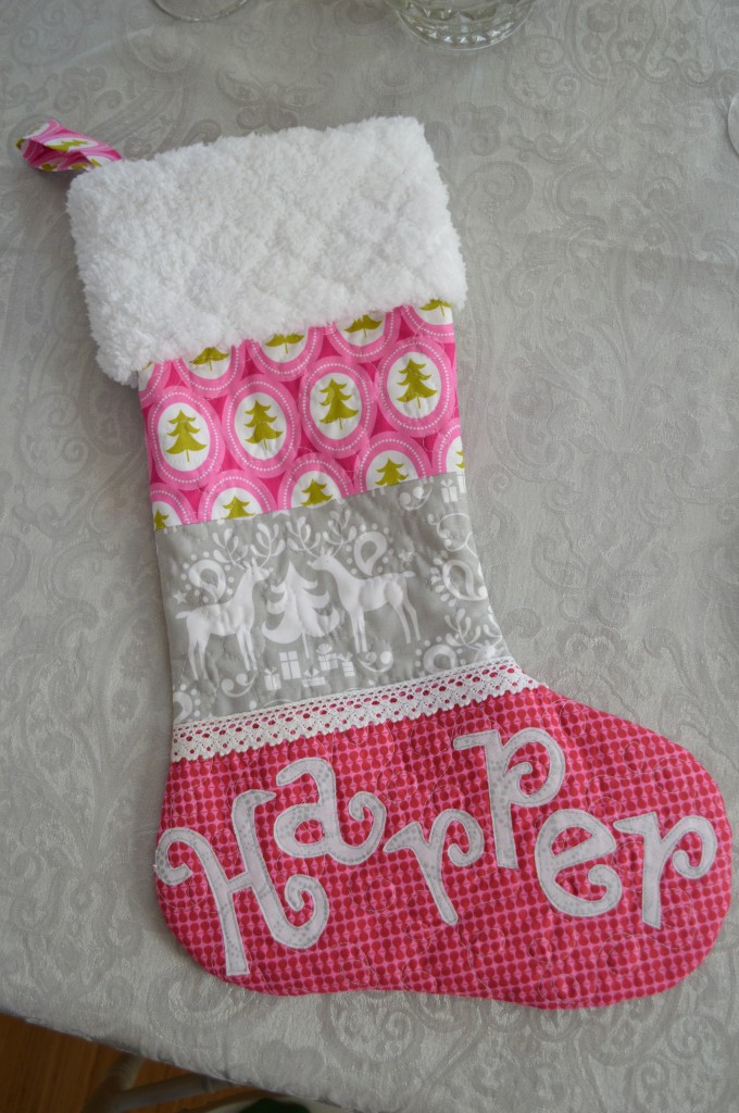 quilted christmas stocking 1