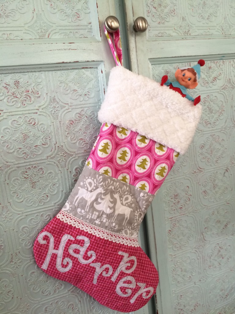 quilted christmas stocking 23