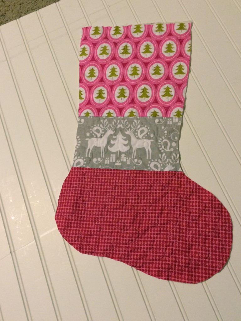quilted christmas stocking 5