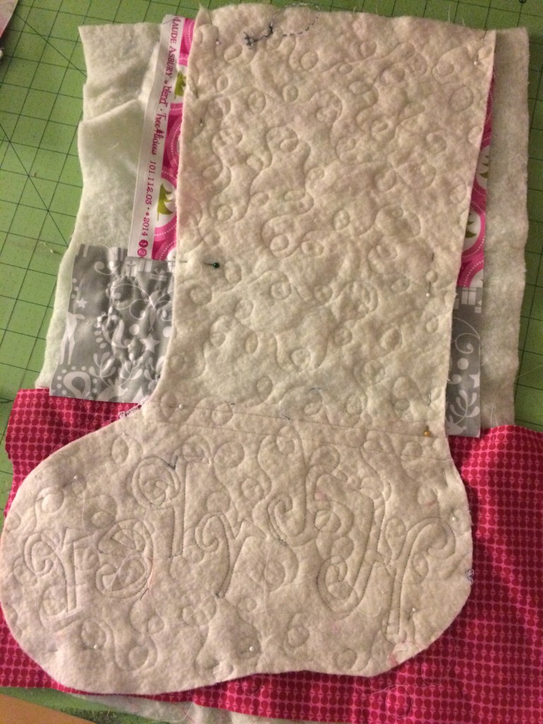 quilted christmas stocking 8