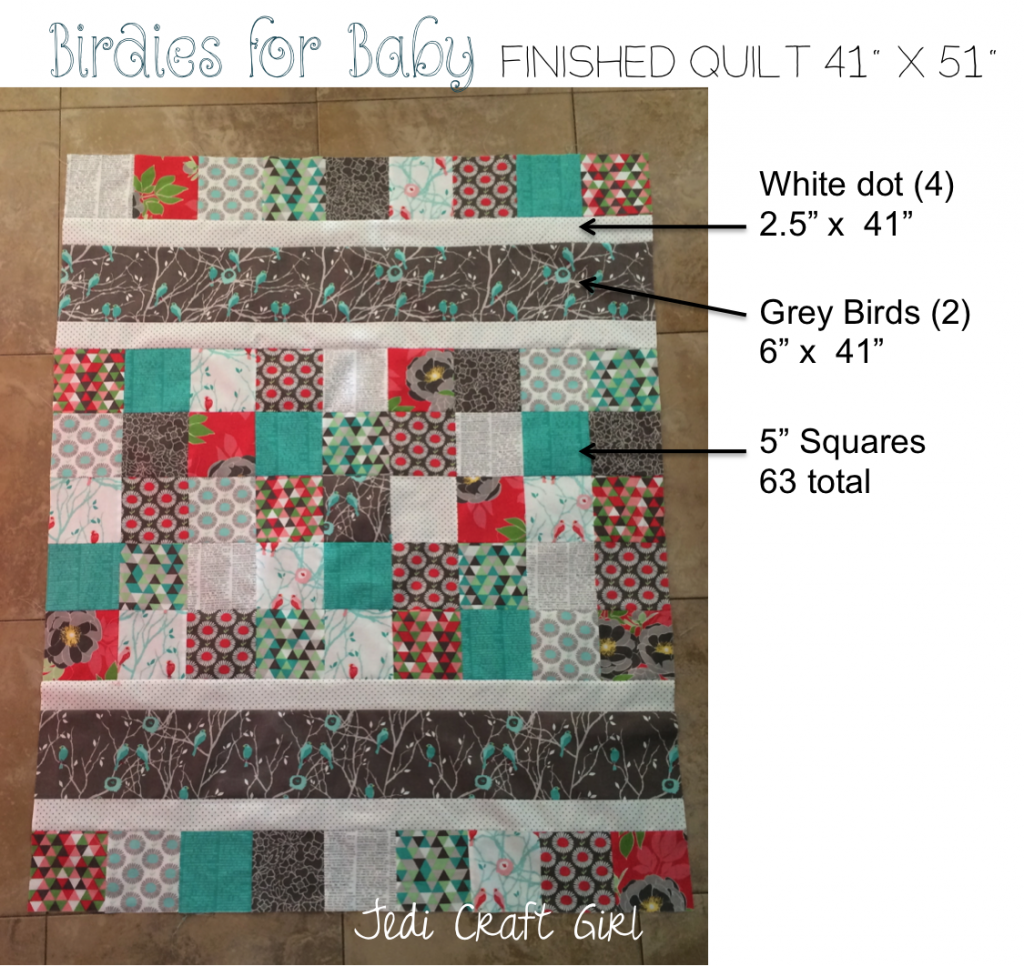 birdies for baby quilt pattern