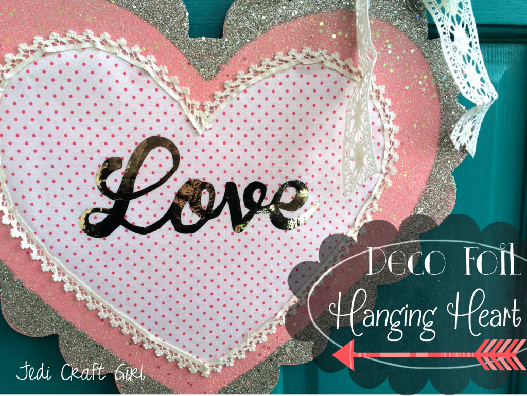 deco foil hanging heart valentine