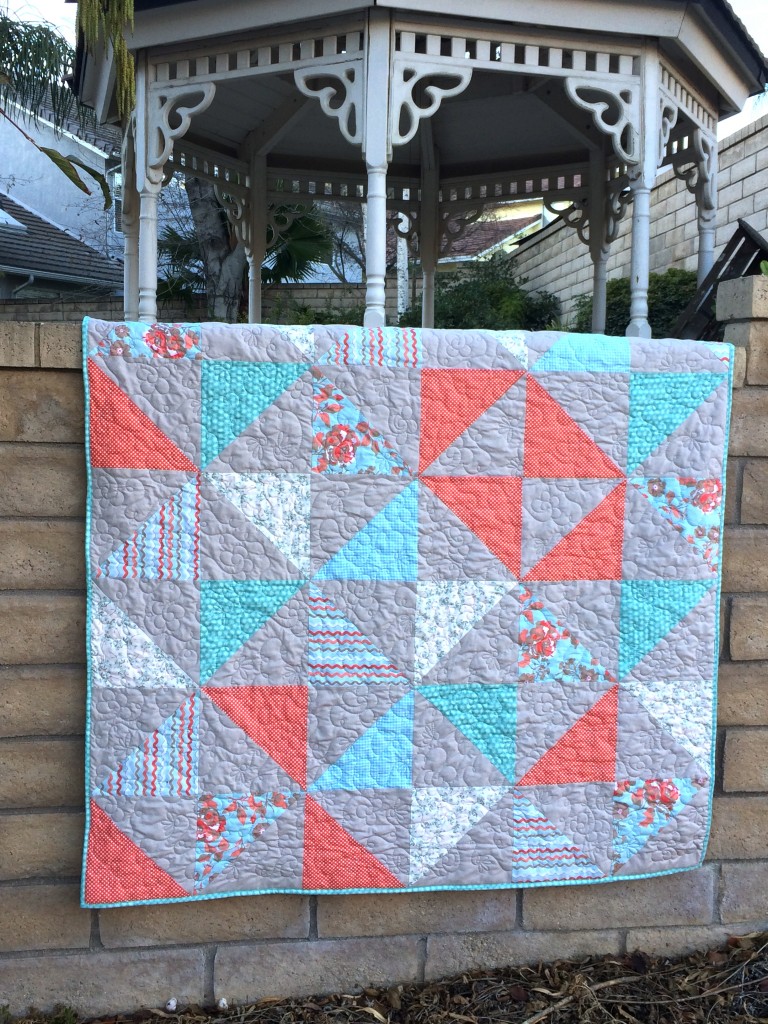 half square triangle quilt 3