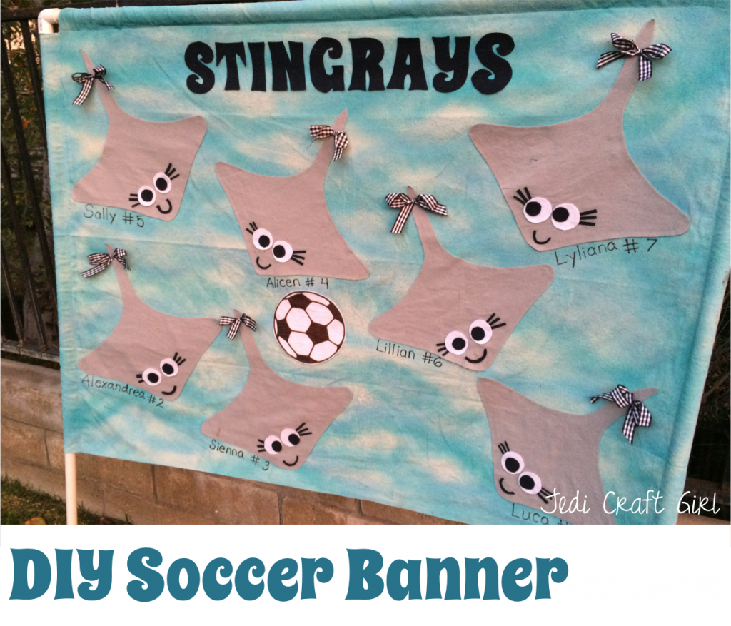 diy soccer banner