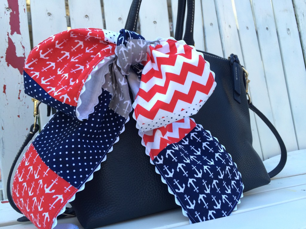 Nautical Purse Scarf Tutorial