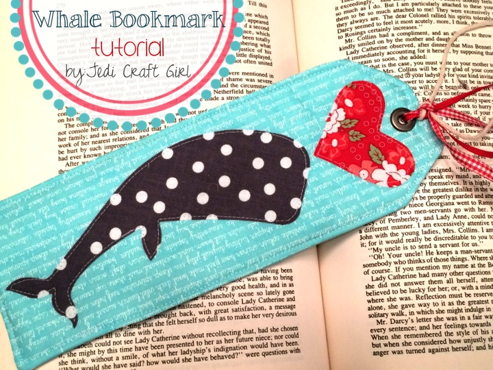 whale bookmark tutorial