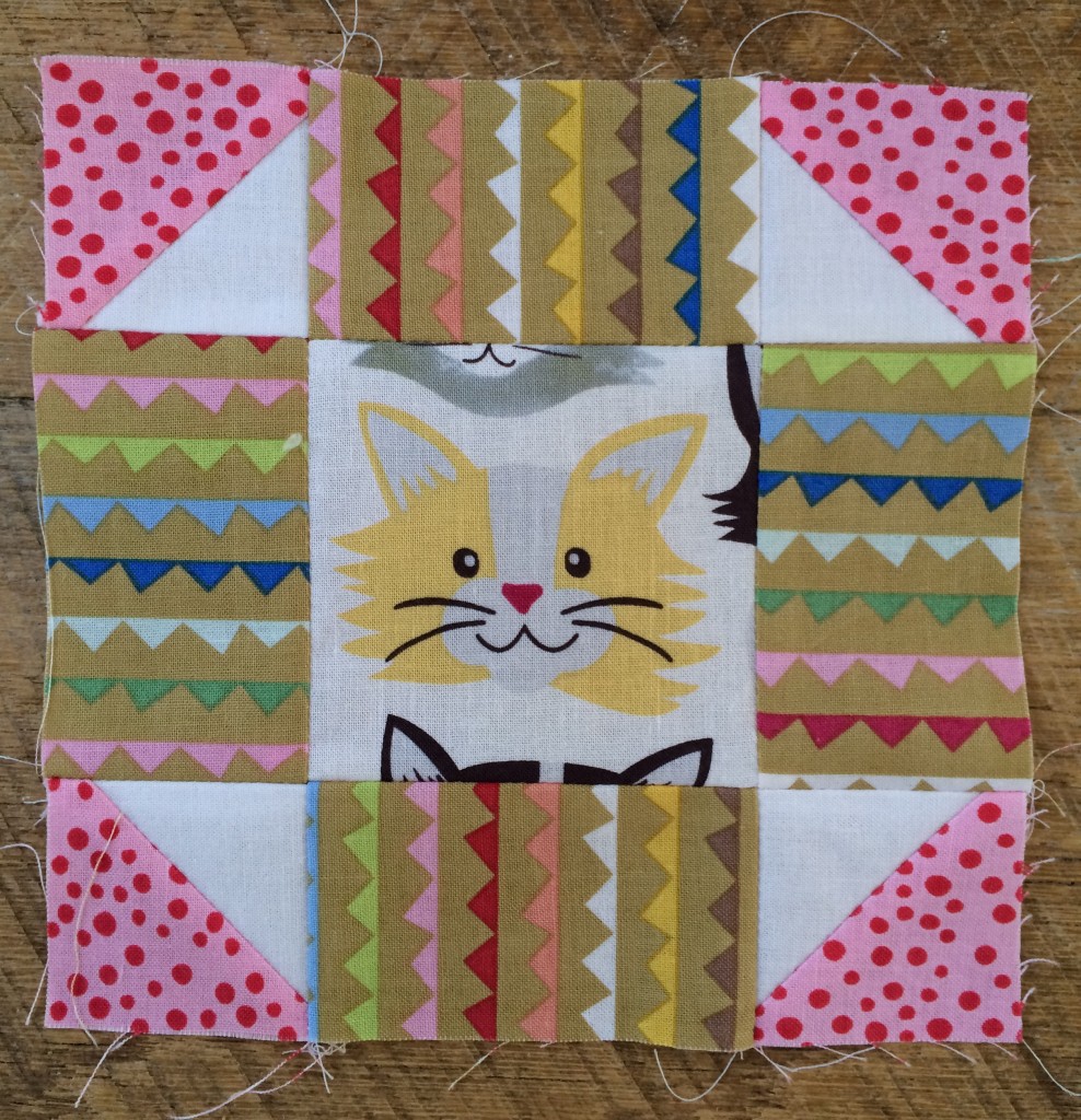 kitty quilter mini quilt 12