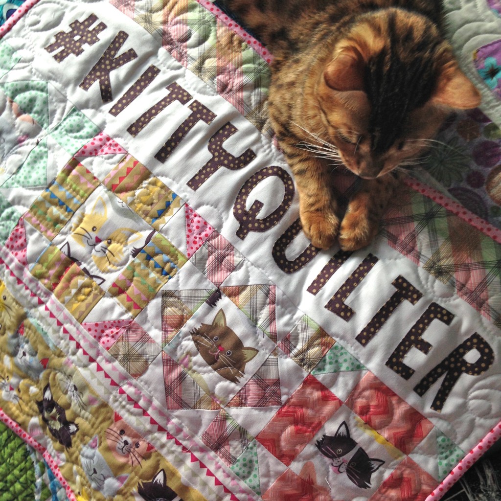 kitty quilter mini quilt 15