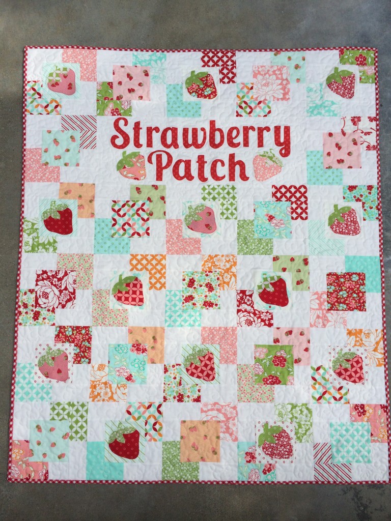 strawberry patch quilt hello darling moda 10