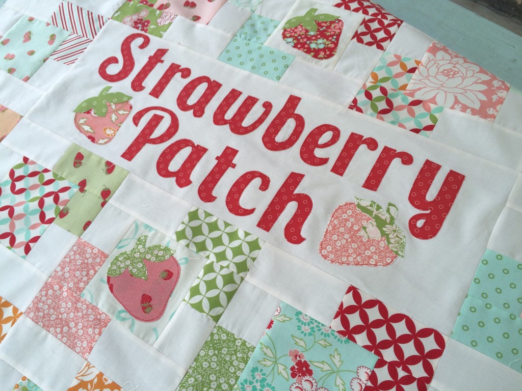 strawberry patch quilt hello darling moda 2