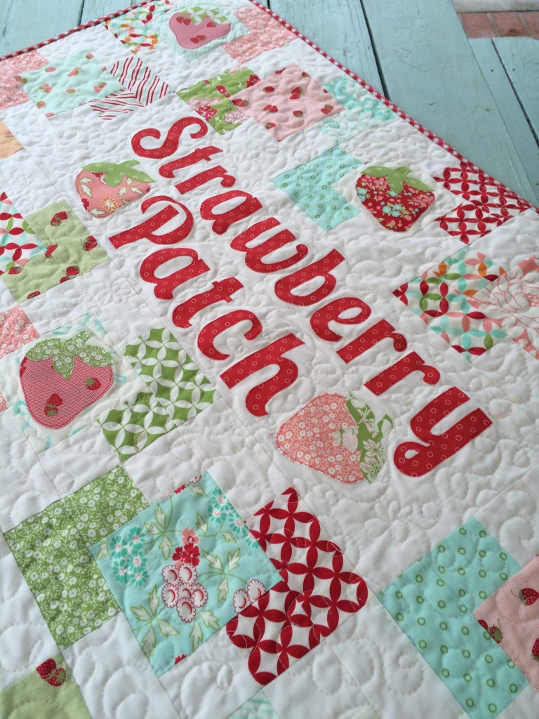 strawberry patch quilt hello darling moda 5