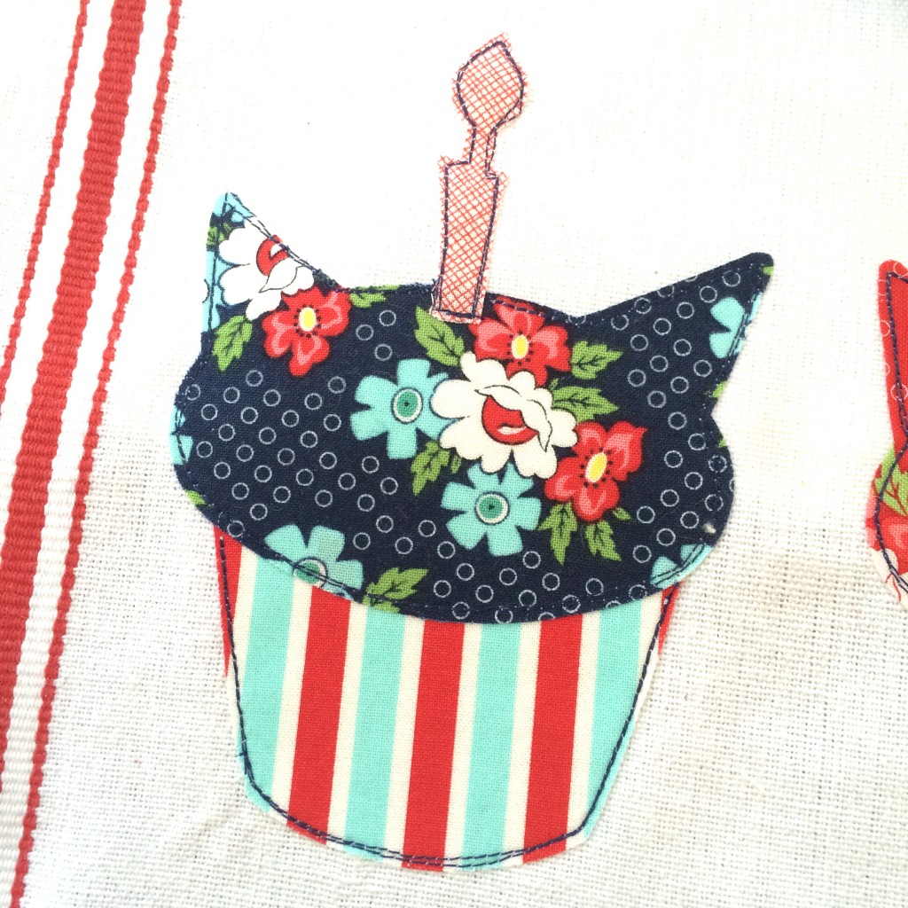 birthday cat cupcake applique day sail 15