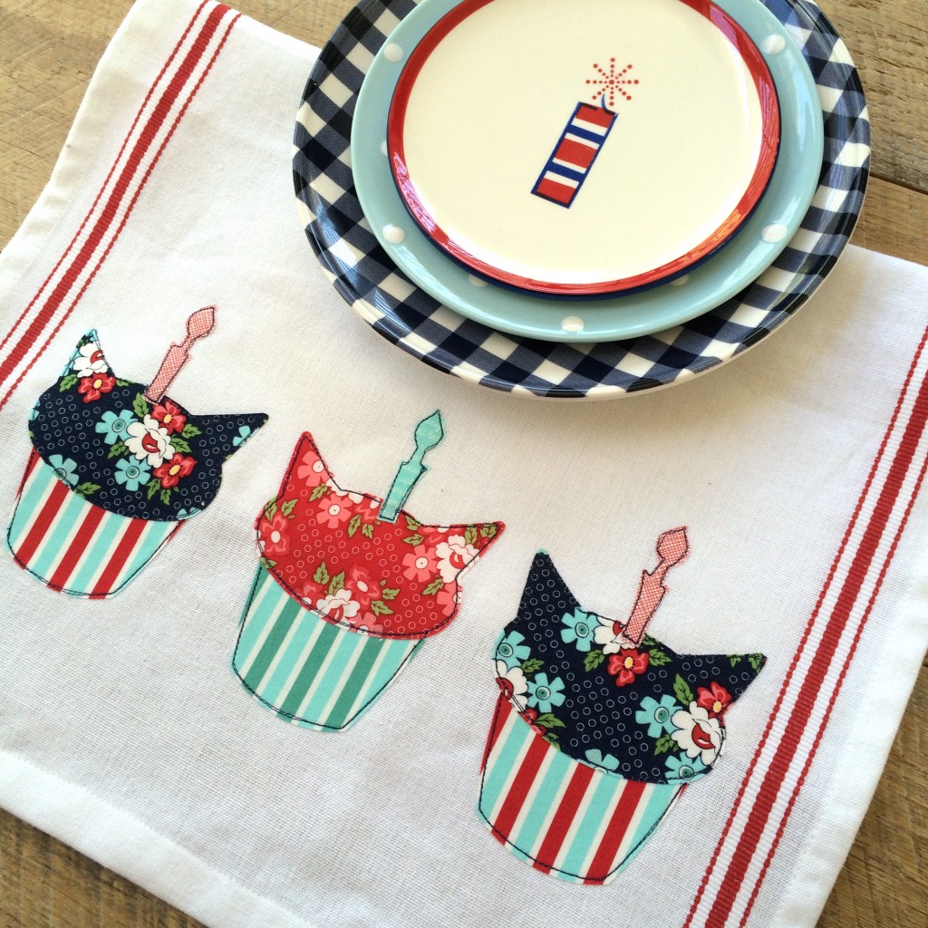 birthday cat cupcake applique day sail 16