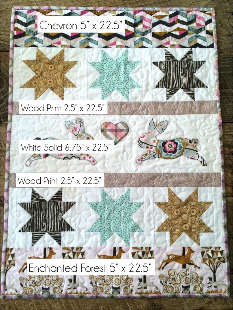 blend bunny quilt layout