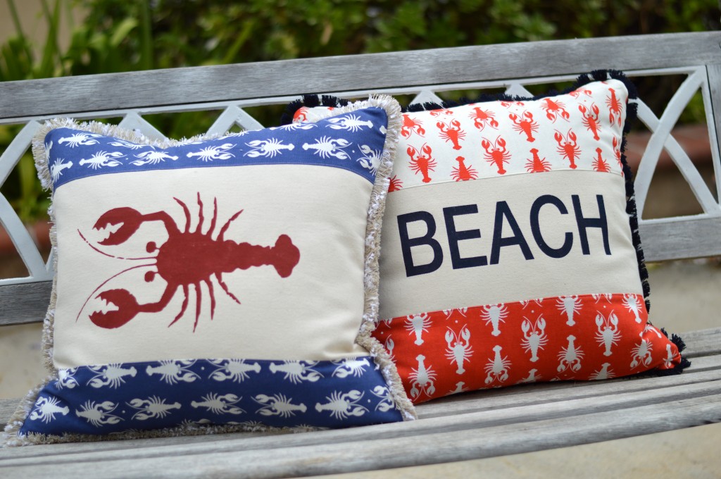 lobster summer pillow riley blake 2