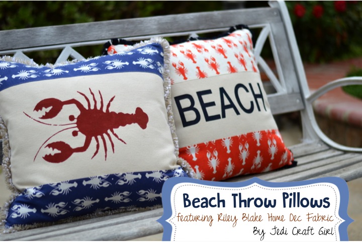 riley blake lobster pillows