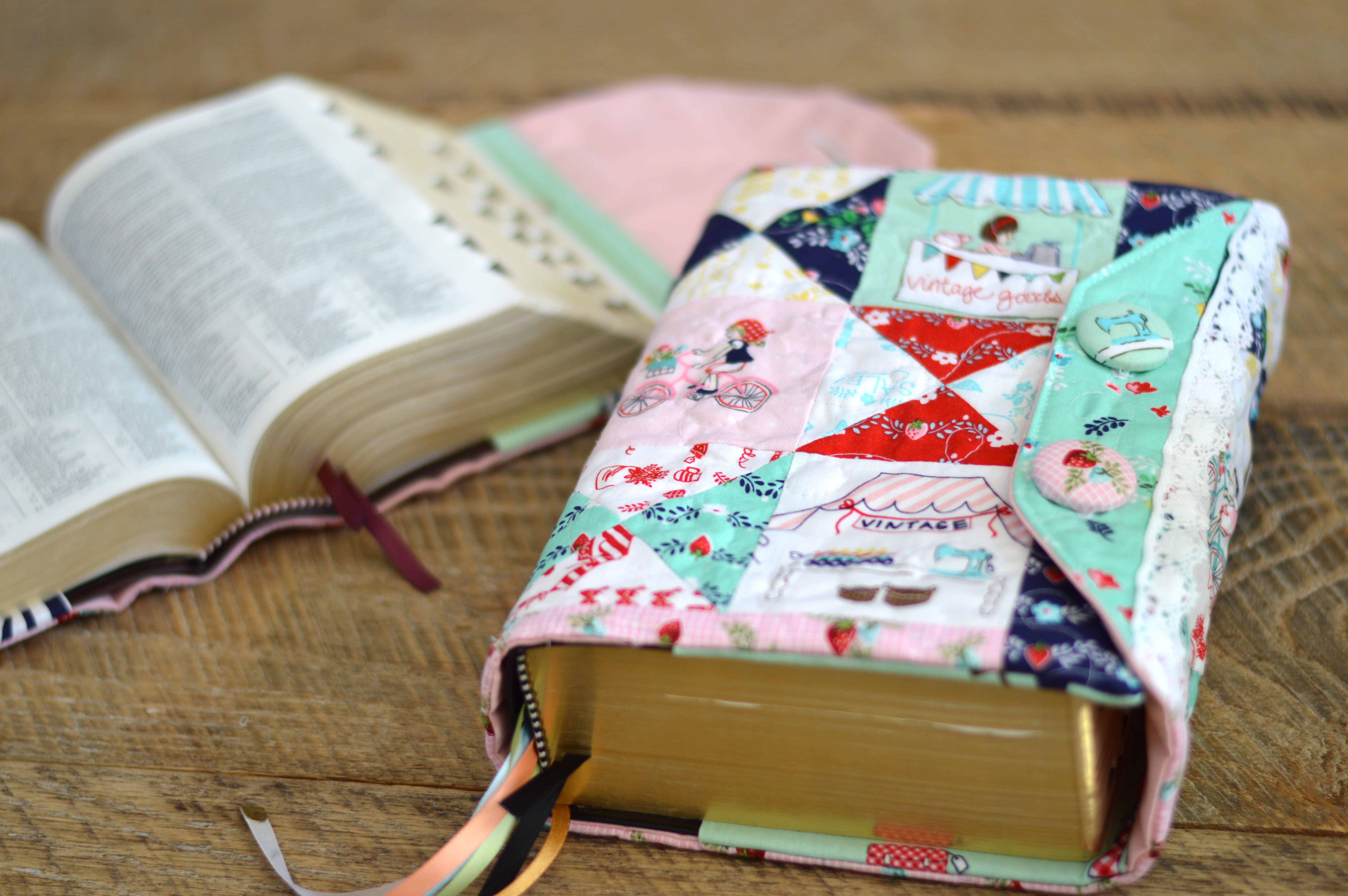 Scripture Cover Tutorial Featuring Vintage Market from Riley Blake Designs