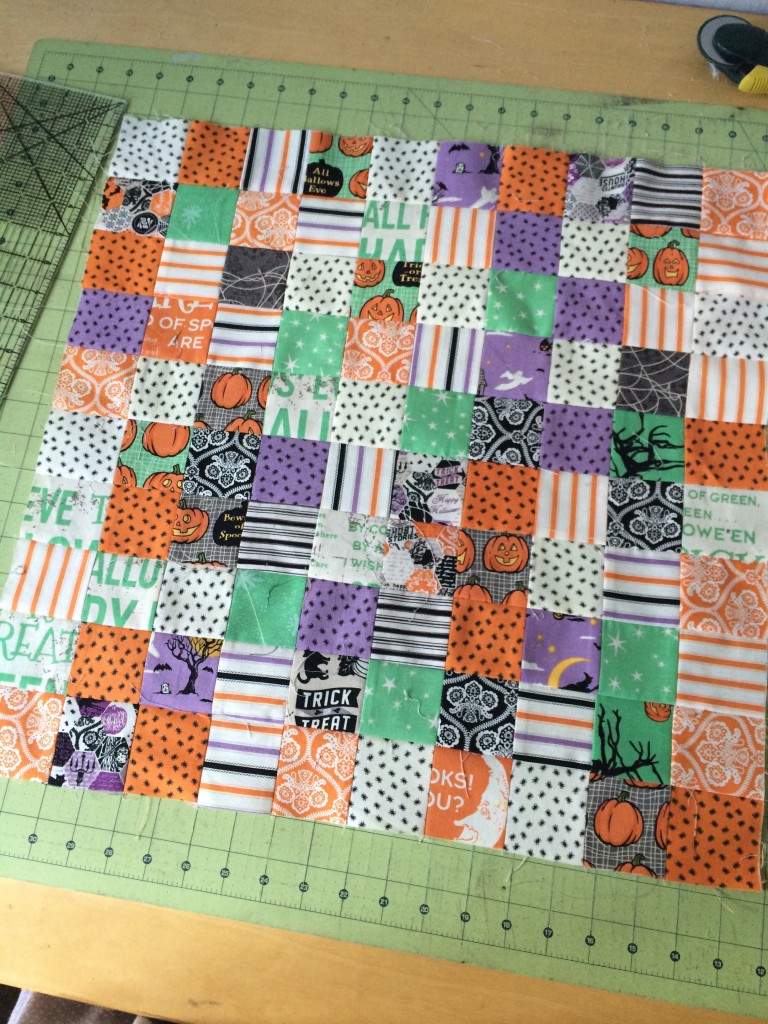 spooky mini quilt