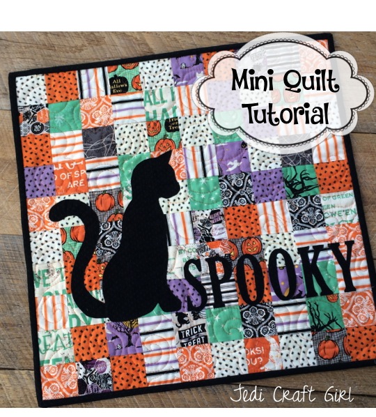 spooky mini quilt tutorial