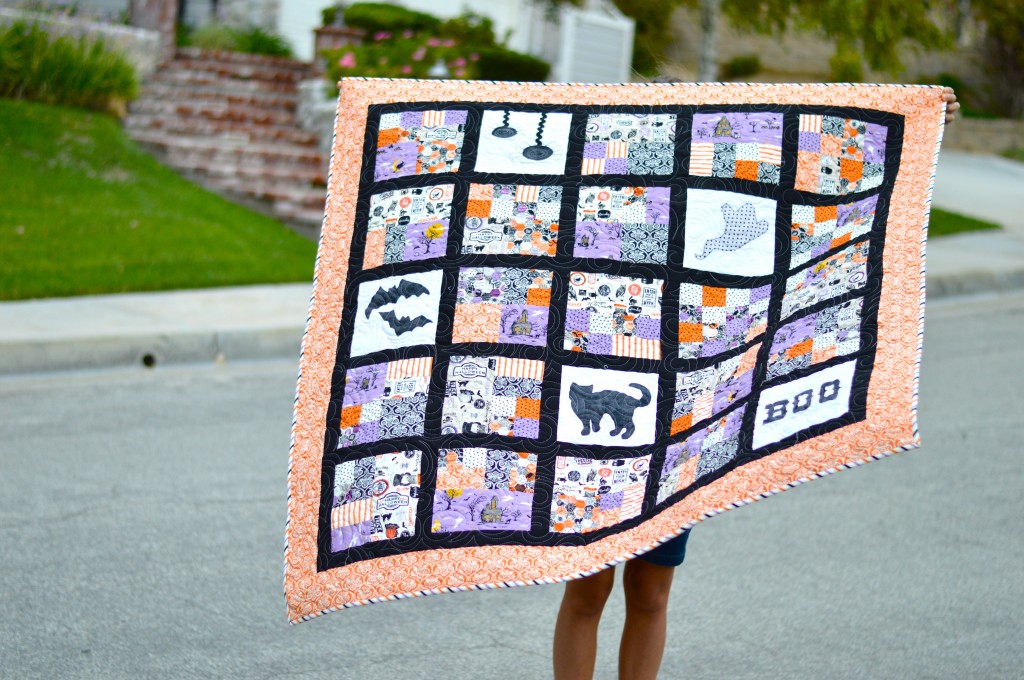 happy haunting halloween quilt 2