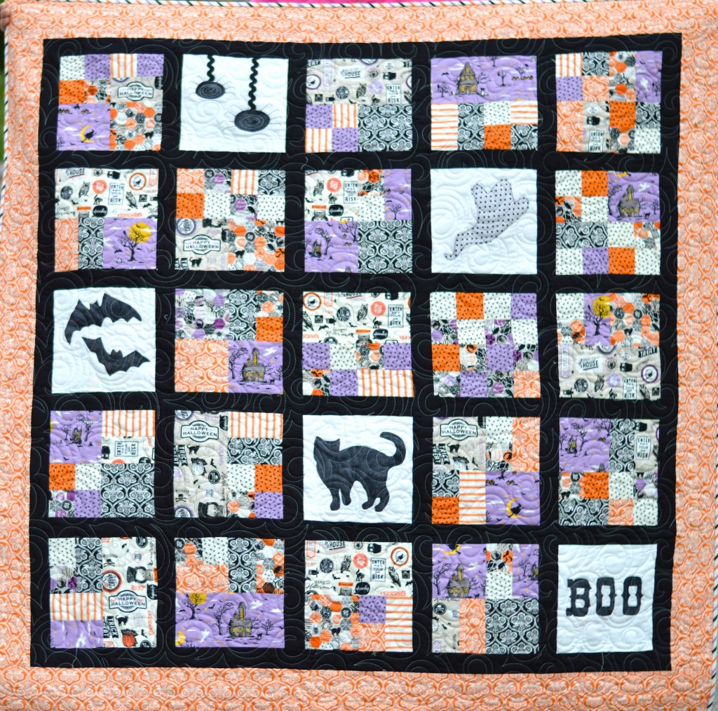 happy haunting halloween quilt 3