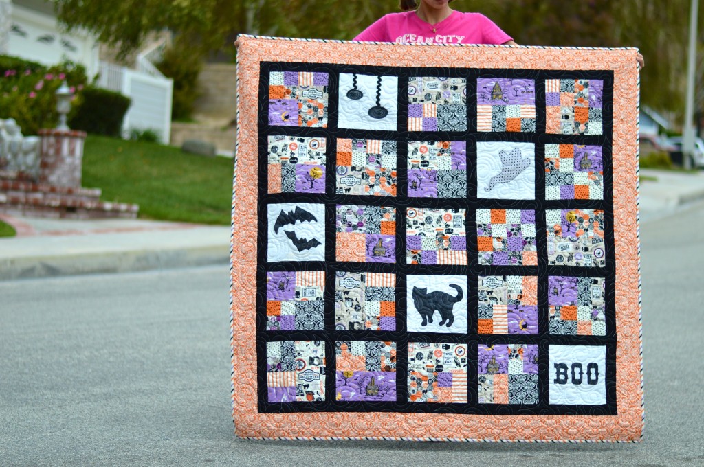 happy haunting halloween quilt 4