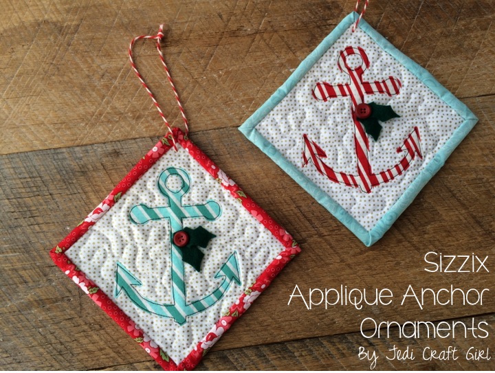 sizzix anchor ornamnets