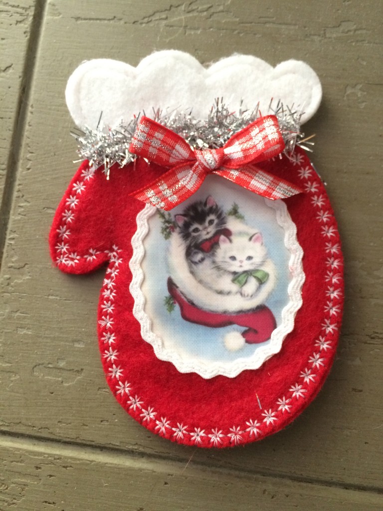 vintage cat ornament 12