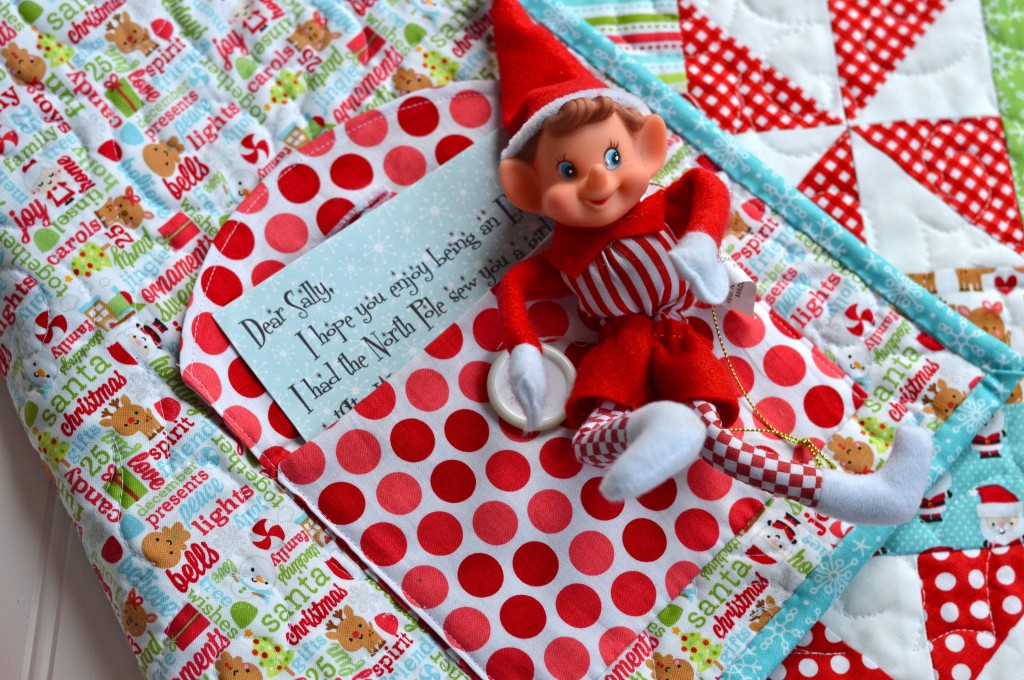 christmas quilt elf