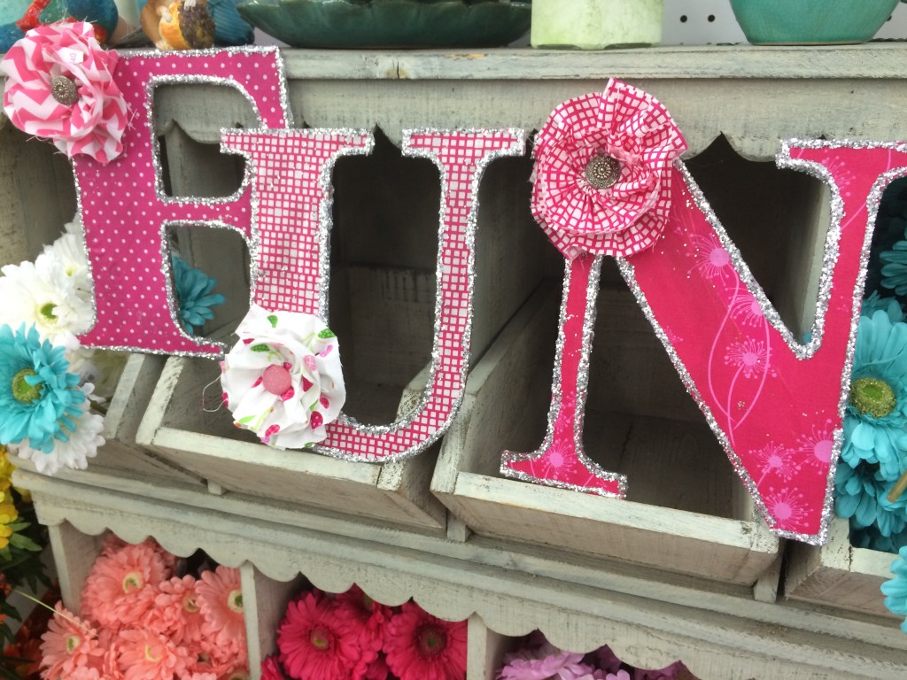 fabric letters