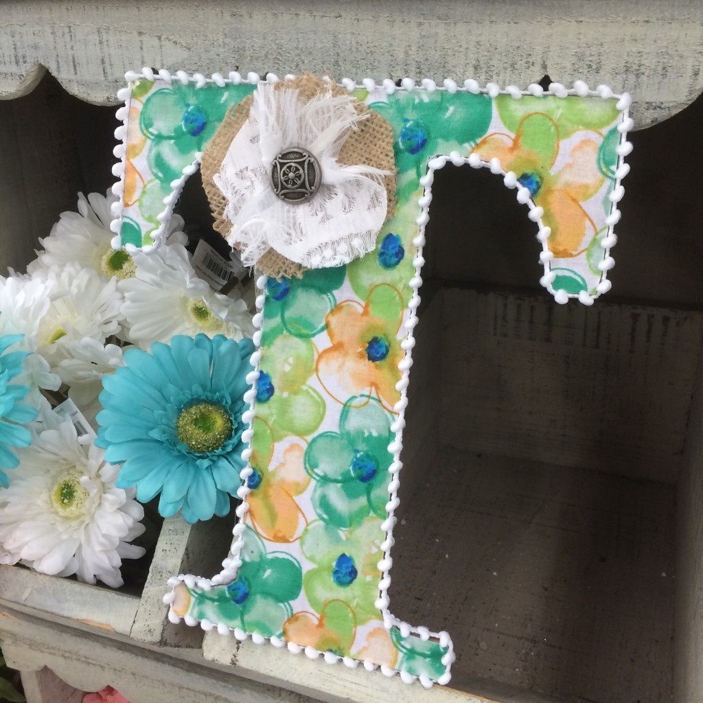 Glue the Fabric on the Wood Letter - CraftCuts Community