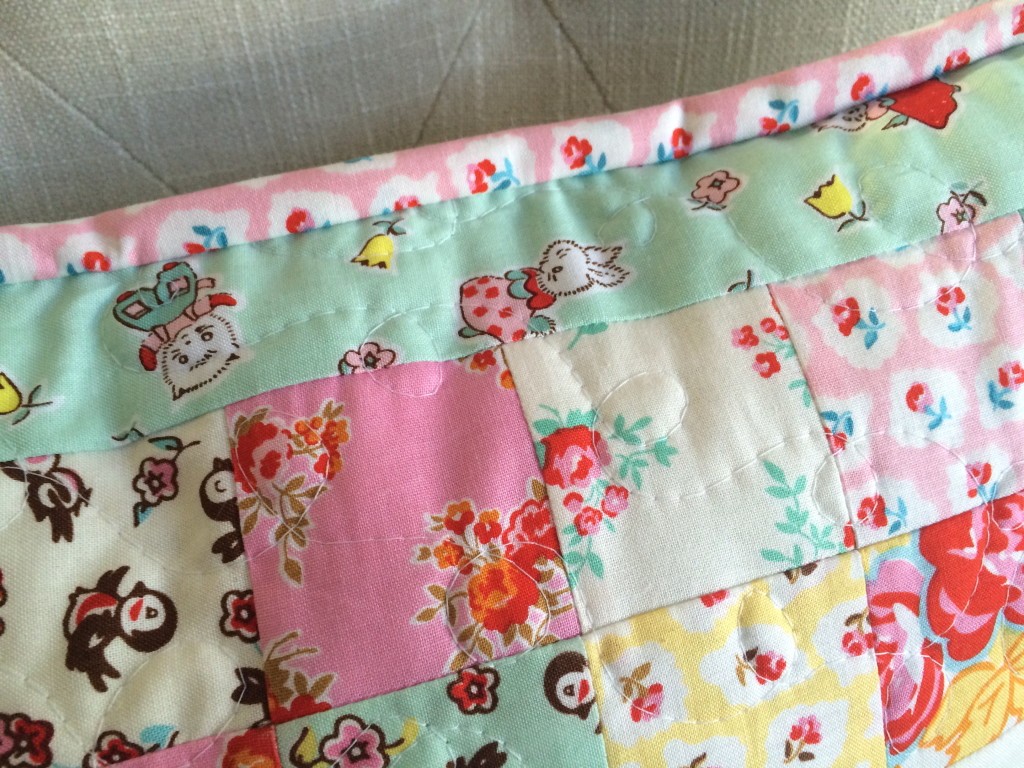 bunny applique pillow and quilt 8